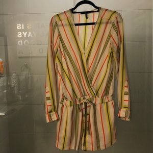 BCBG MaxAzria Long Sleeve Romper